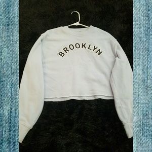 Light blue long sleeve crop top!